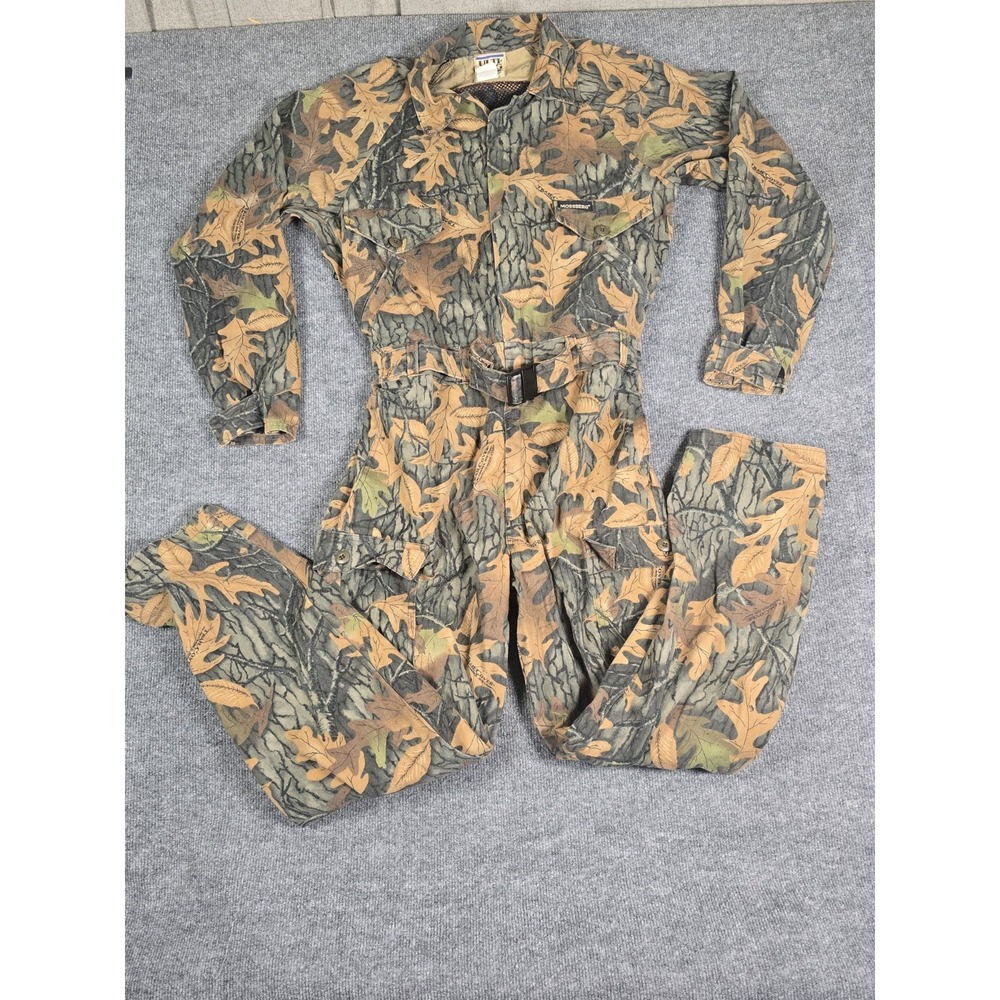 Vintage‎ MOSSBERG Ulti-Mag 835 Camo HUNTING  Full Overalls Mens Size MEDIUM